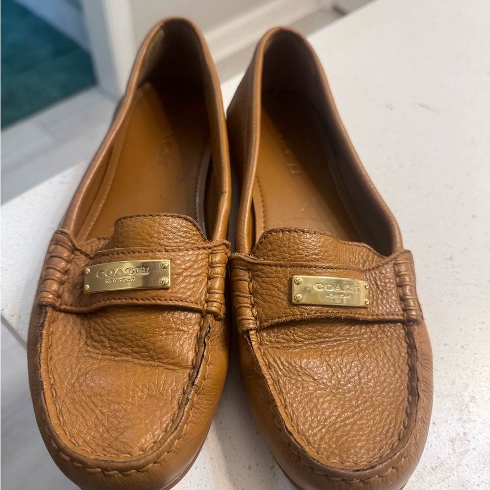Coach Women's Brown Leather Loafers